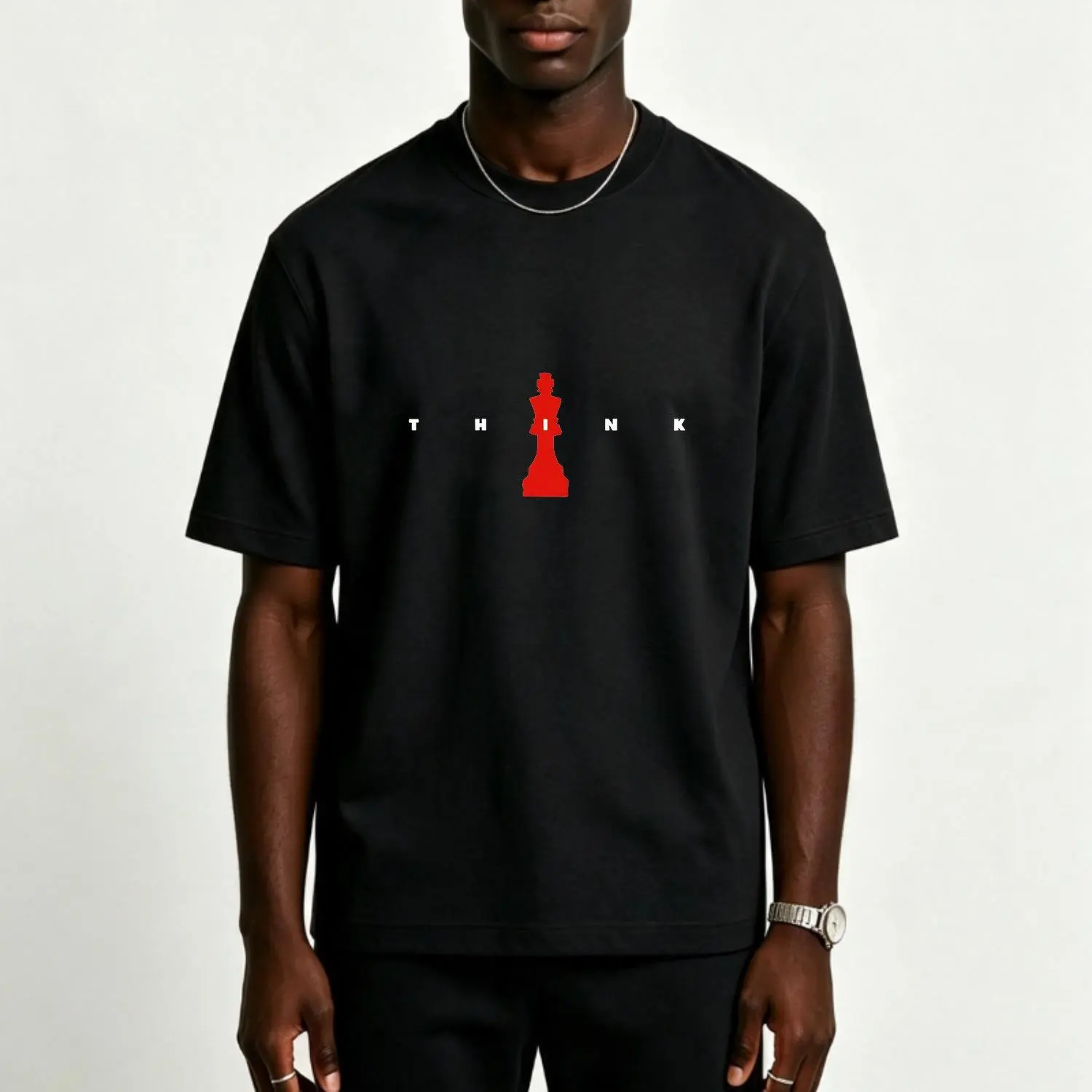 Men’s T-shirts Summer Casual Breathable Short Sleeve Round Neck Featuring Unique Chess Piece Graphic Design Ideal for Leisure and Outdoor Activities Stylish Comfortable Tee
