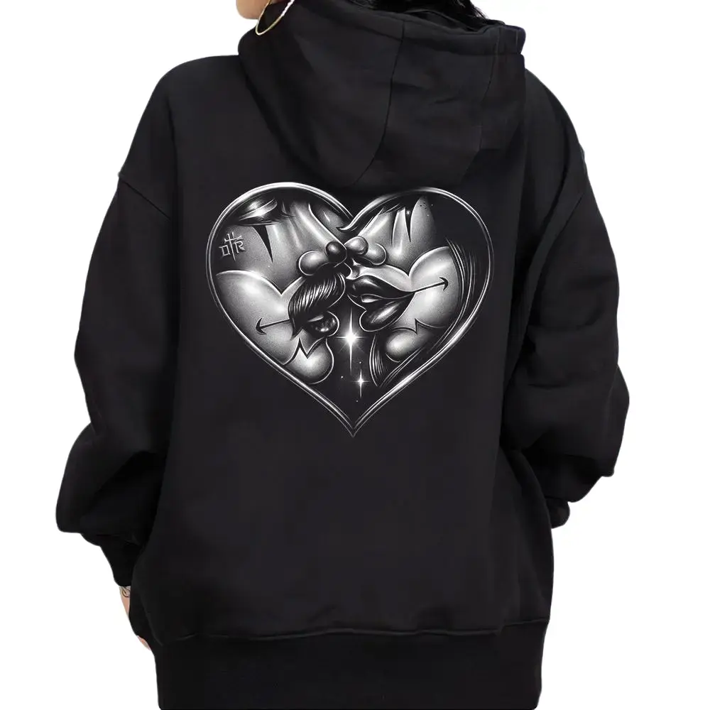 Chicano Style Hoodie Oversized Fabric Unisex Lowrider Homies Gangster Mexican Clothing for Men & Women Loose Fit 50% Cotton 50% Polyester CN091111