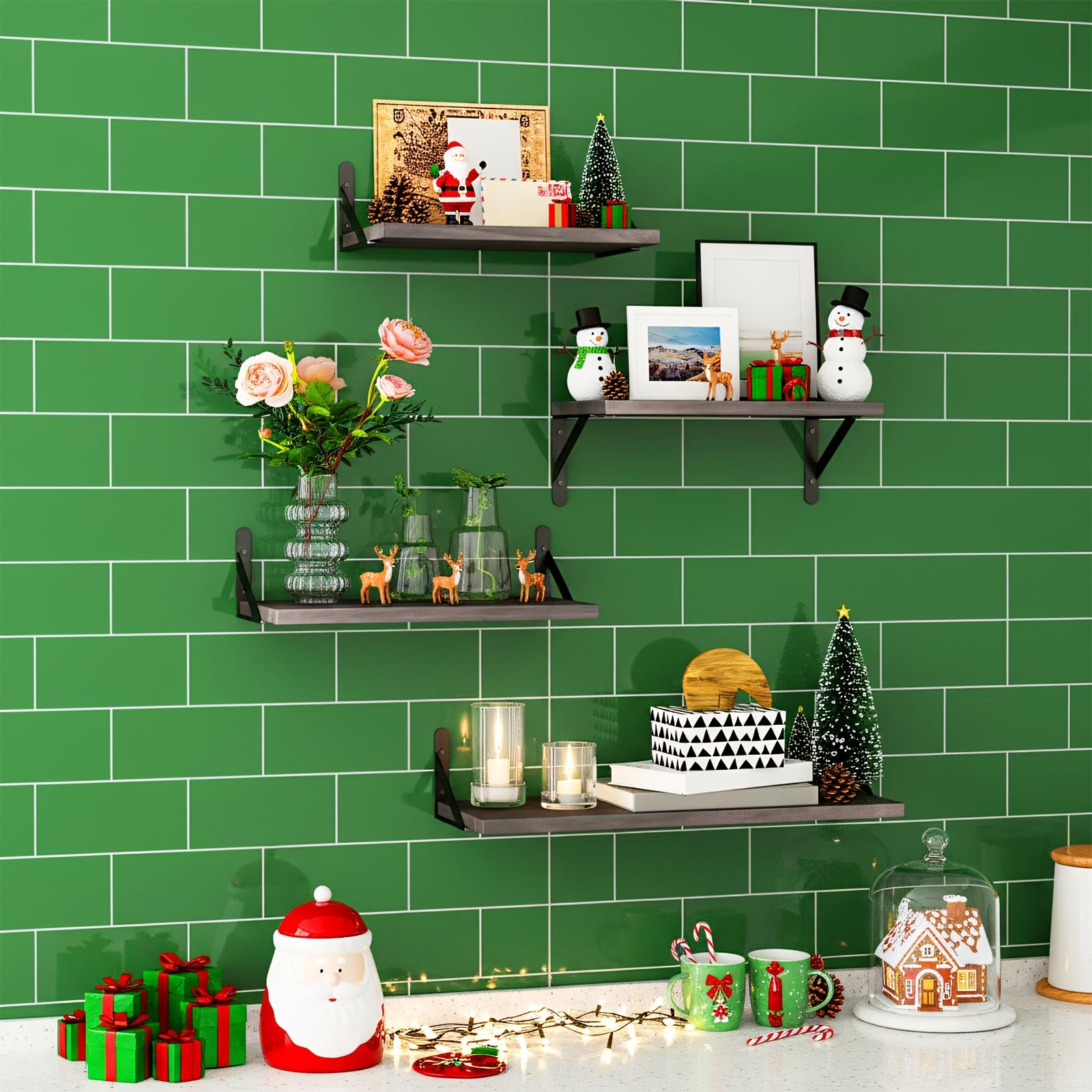 4pcs Floating Shelves, Wall Decoration Shelves, Wall Mounted Shelves, For Room Decor, Wall Dresser,