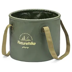 Naturehike Collapsible Bucket, Folding Bucket Wash Basin with Handle, Portable Water Container for Camping Fishing Travelling Gardening FathersDayGift