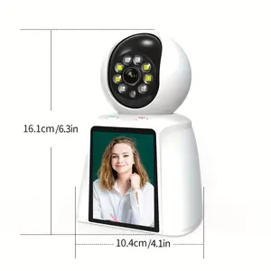 [SummerVibes] 2K Indoor Security Camera, Pet/Baby Camera with 360° Auto Tracking, Two-Way Audio Night Vision, AI Motion Detection Siren, Phone App Remote Monitoring hd video