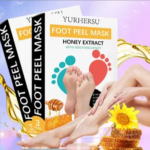 Lavender Exfoliating Foot Masks 3 Pairs Gentle Peel Away Dead Skin in 7 Days Baby Soft Feet Ultimate At Home Pedicure Treatment