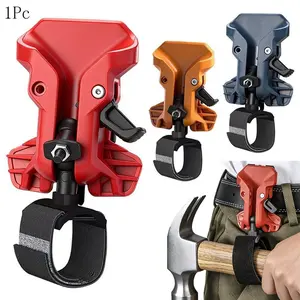 Hand Drill Self-Locking Quick-Release Belt Holder, Ideal for Electricians, High-Altitude Work, Single-Hand Use, Ladder and Attic Tools