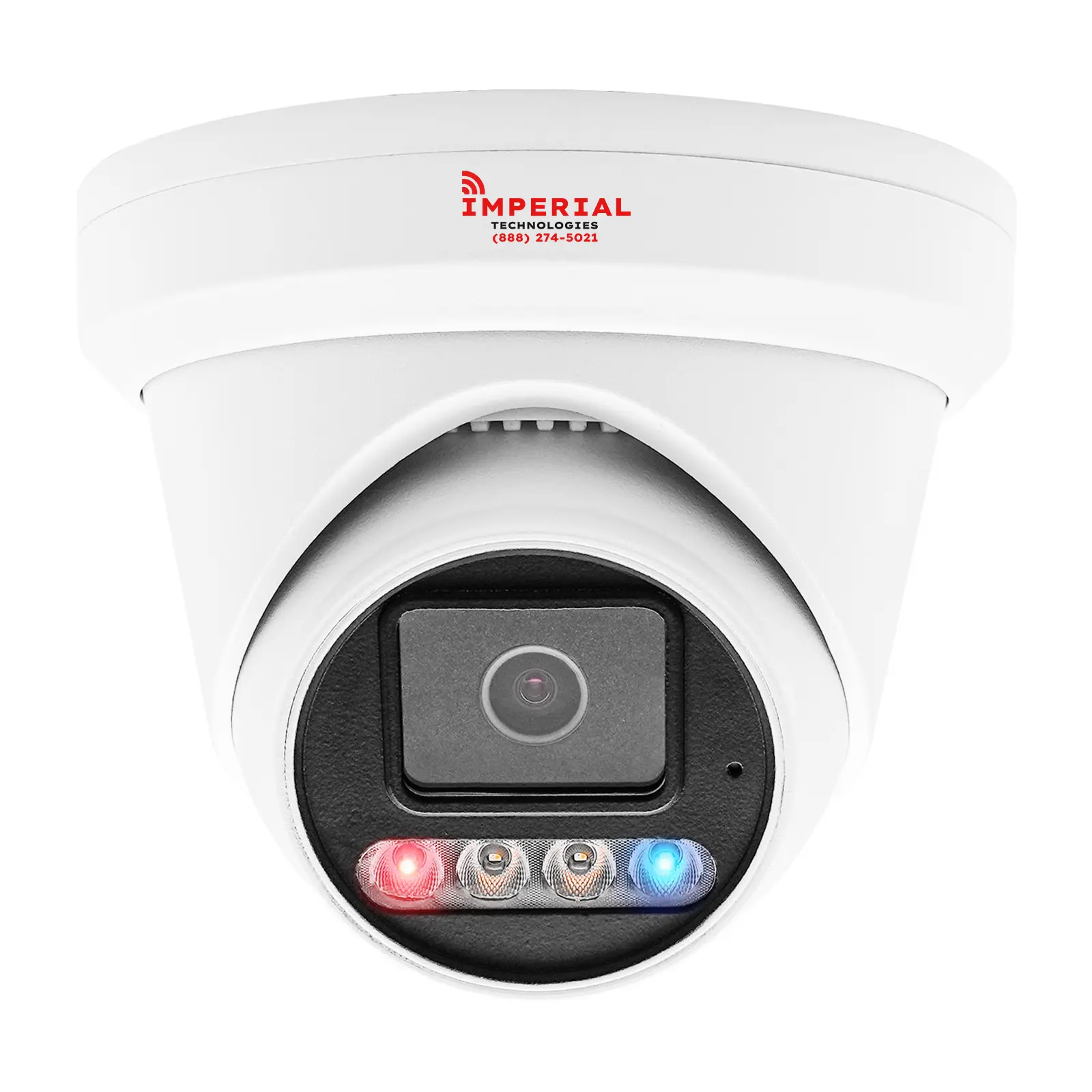 Imperial 8MP 4K PoE IP CCTV Security Camera - IP67 Waterproof, AI Human & Vehicle Detection, Ethernet Connectivity, H.265/H.264, Local & NAS Storage, Email Backup, Built-in Speaker & Lights, High-Definition Lens, Outdoor Use