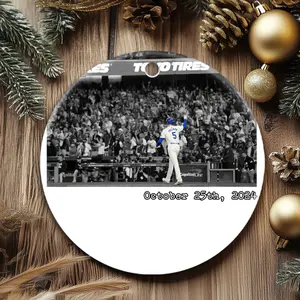 Christmas Ornaments Mlb Season 5 2024 World Series Freddie Gift For Friends Tree Birthday New Year Family Decor X-Mas Acrylic