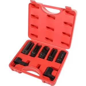Zlirfy 7 count  Sensor Socket, Accessories Automotive Sending Unit Master Sensor Socket Set,O2 Sensor Removal Kit,Oil  Sensor Socket Wrench with 22mm 27mm 29mm Sockets for