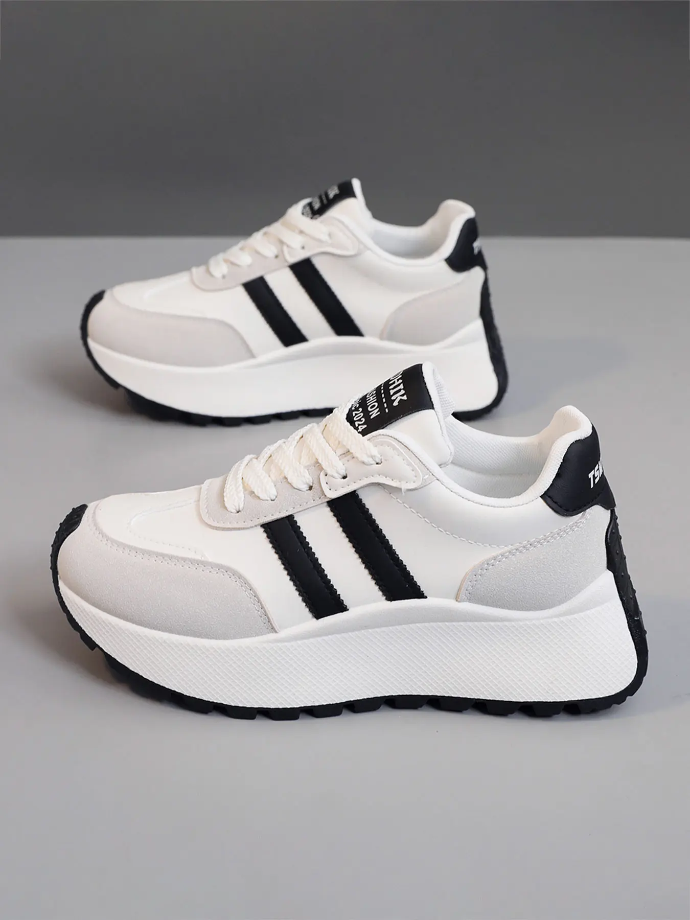 Women's Colorblock Dad Shoes Spring Autumn New Breathable Mesh Thick Sole Height Increasing Casual Sports Sneakers, Comfortable Shoes