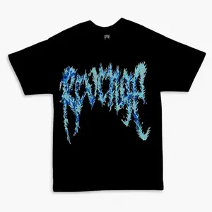 Unisex Inferno Graphic T-shirt in a Natural Cotton Blend, Casual Shortsleeve Streetwear Top with a Slimming Fit and Seamless Shoulders