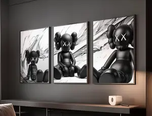 Hypebeast balck Wall Art Set of 3 Poster Hypbeast Room Decor Men Room Wall Art Urban Poster