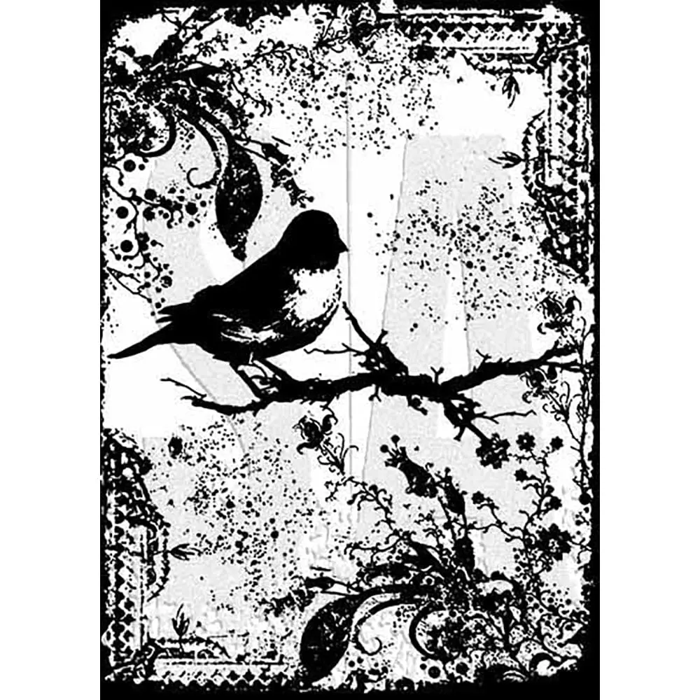 Tim Holtz Stampers Anonymous Cling Mount Stamp Tattered Sparrow