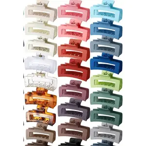 Solid Claw Clip Package - Assorted Colors with Smooth Finish, Ideal for Crafting and DIY Projects