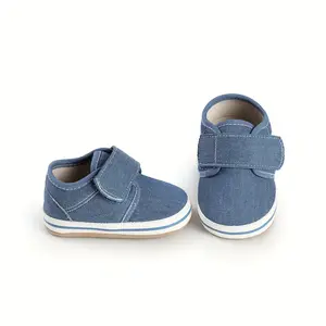 Spring & Autumn 6-12 Months Boys' Learning Walking Shoes with Soft Soles, Comfortable and Versatile Infant Canvas Shoes for Sports and Casual Kids' Footwear