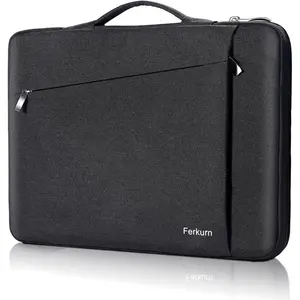 Ferkurn Laptop Case Sleeve for Men Women Chromebook Case Compatible with Macbook Air/Pro Lenovo Surface HP Dell ASUS Acer, 14 Inch, Black Ferkurn