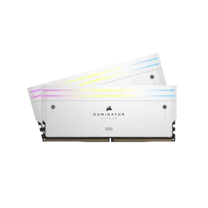 DOMINATOR® TITANIUM RGB 32GB (2x16GB) DDR5 DRAM Up To 6000MT/s CL30 AMD EXPO & Intel XMP Memory Kit — White