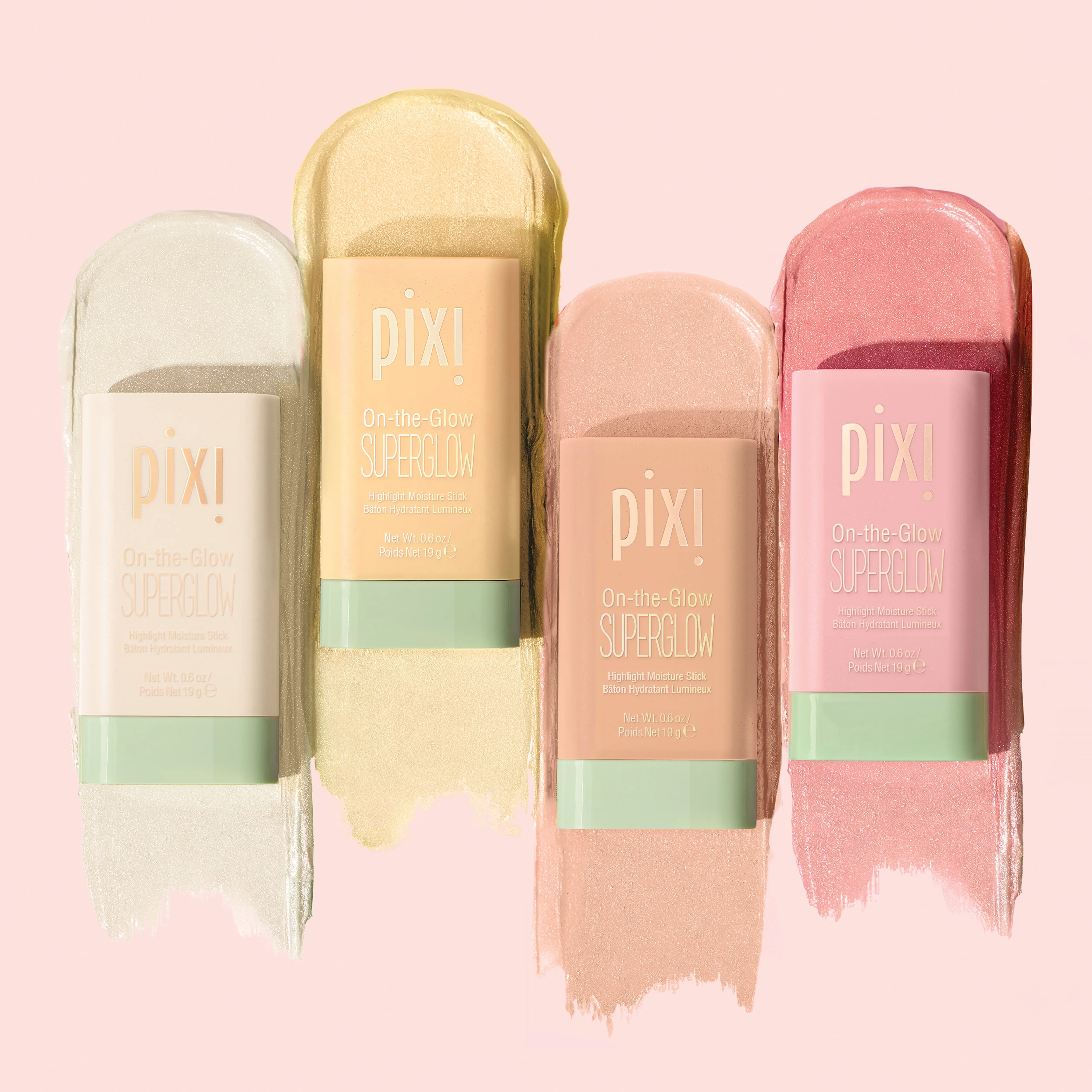 Pixi On-the-Glow SuperGlow Highlighter Balm - Nourishing, Hydrating Moisture Stick Makeup with Aloe, Easy-to-Blend Radiant Shimmer for Glowup