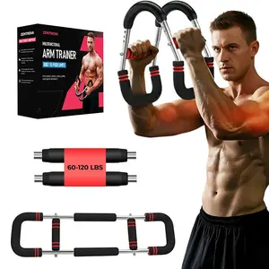 Twister Arm Trainer Bar — Carbon Steel Upper Body Strength Exerciser | Chest, Bicep & Shoulder Workout | Home Gym Equipment for Men & Women