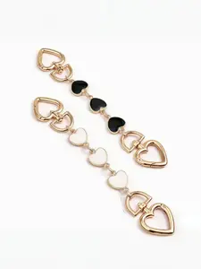 Vintage Metal Heart-Shaped Bag Chain, Personalized Creative Design, Fashion Simple Exquisite Chain, Light Luxury Niche Design