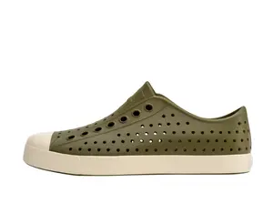 Native Shoes Jefferson Sugarlite in Rookie Green/Bone White | Vegan | Shock Absorbent | EVA | Size 11