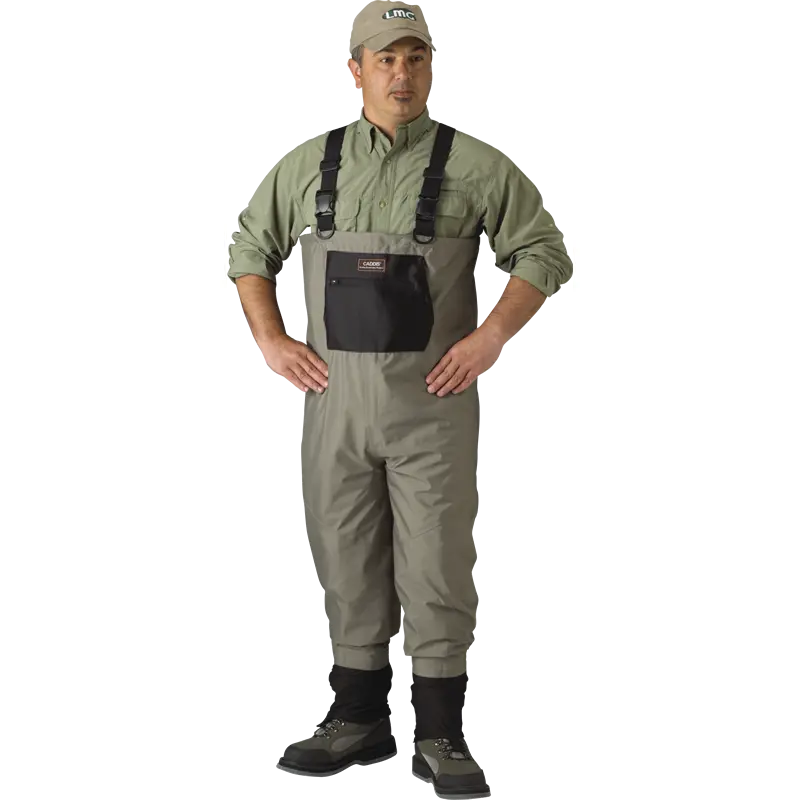 Caddis Mens Long Tan/Black Breathable Stockingfoot Waders