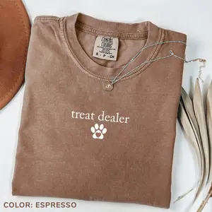 Comfort Colors Treat Dealer T-shirt, Dog Lover T-shirt, Gift For Dog Lover, Funny Dog T-shirt, Fur Mom Tee, Animal Lover Tee, Gift For Her