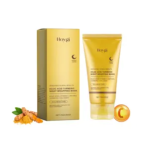 Hoygi Turmeric Collagen Tearing Mask Hydrates, Lightens, Tightens Pores, Eases And Nourishes Skin Kojic Moisture
