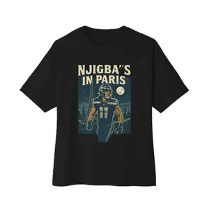 Jaxon Smith Njigba In Paris Vintage Football T-Shirt, 90s Graphic Style Tee For Sport Streetwear, Game Day Gift For Fans, Trending Unisex Essential Design