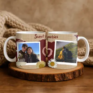 Personalized 11oz Mug with photos, Couples Gift for Him, Couples Gift for Gf, Gift for her ideas, Gift for him ideas, Personalized Mug, Anniversary Gift,