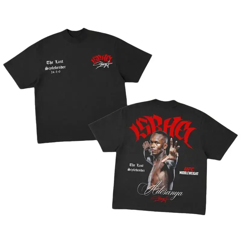Israel Adesanya Portrait Quote Retro Champion T-Shirt, Vintage Heavy Graphic Tee, Fighter Streetwear,  Fashion Cotton, Full Colors, Full Sizes, For Men, For Women