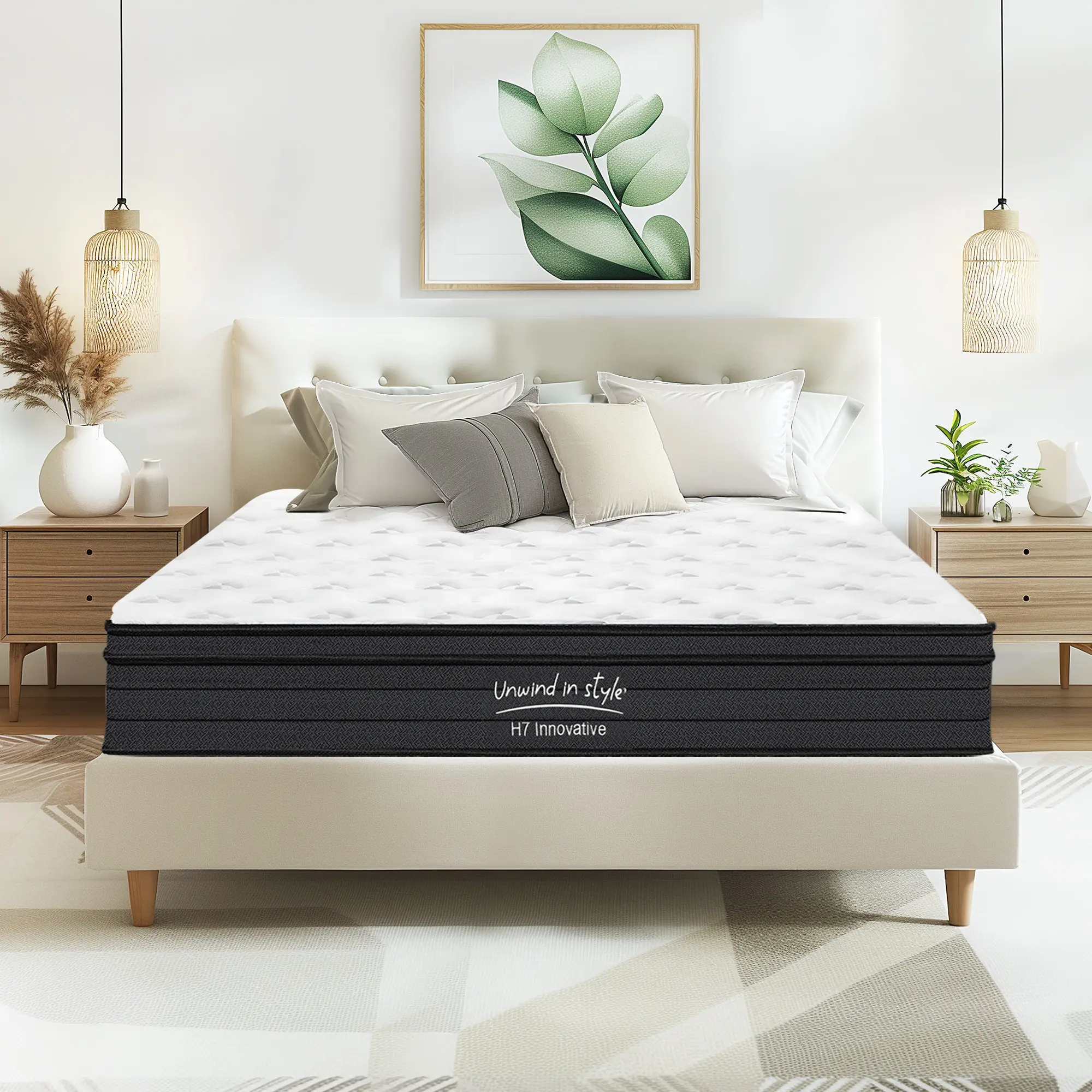 12inch Queen 80"L x 60"W 