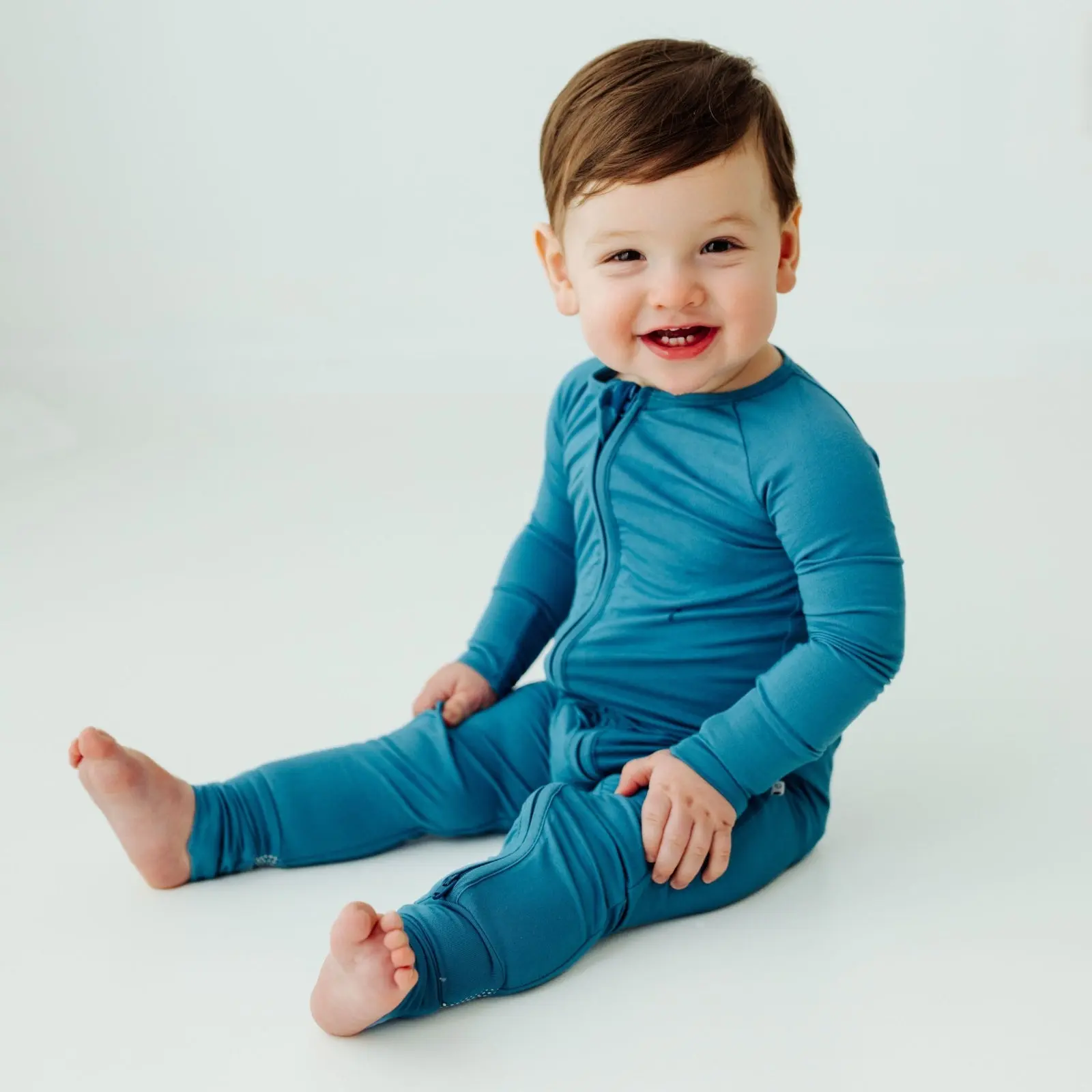 Blue Charcoal | Preemie-24M Bamboo Sleeper