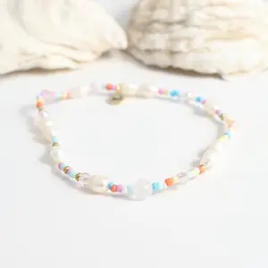 Wellfleet Pearl Bead Stretch Anklet