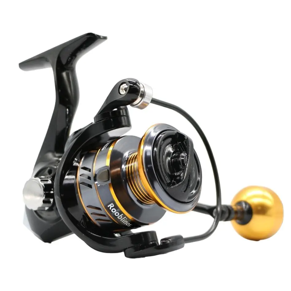 Rooblinos HM Spinning Reel, Full Matel Frame, Stainless Ball Bearing, 8Kg MAX Drag Fishing Reels, for Medium Inshore&Offshore Saltwater, Freshwater, Ice Fishing, Fishing Equipment