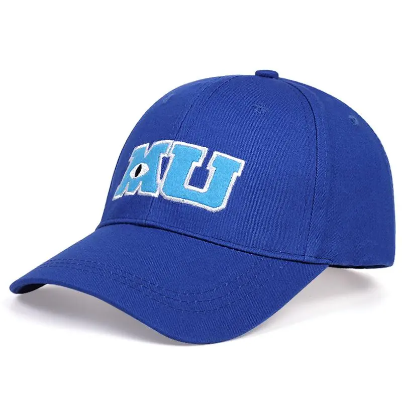Comic Baseball Caps Men Women Cotton Monsters University MU Embroidery Big Eye Cap Unisex Sun Hats Snapback Trucker Hats Gorras