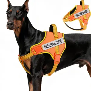 Reflective & Comfortable No-Pull Dog Harness, For Medium Large Dogs, Safe Night Walking