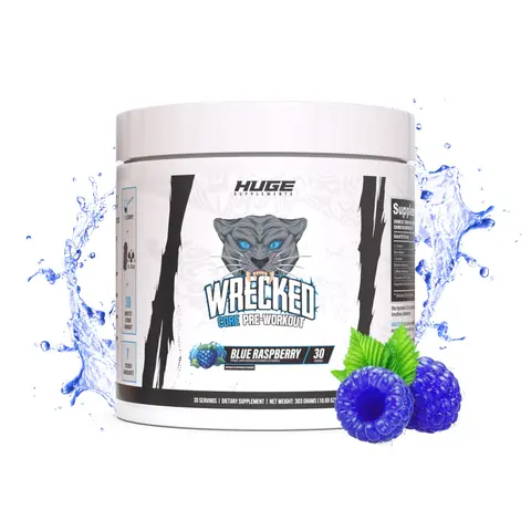 Huge Supplements Wrecked Core - All-in-One Pre-Workout for Men & Women (30 Servings)