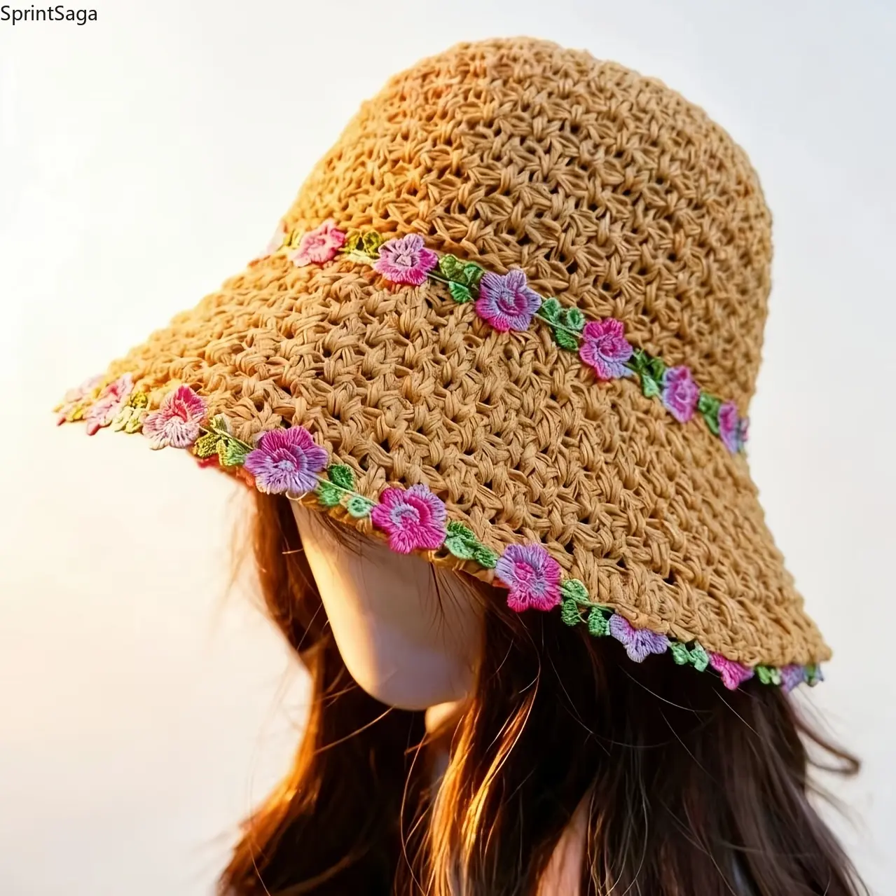 2 rows of small lace - khaki