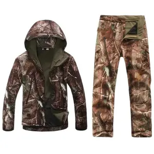 WCW- Men's Hunting Suit, Silent Camouflage Hunting Jacket and Pants, Waterproof Hunting Suit, Deer Duck Bow Hunting