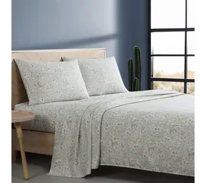 Wrangler Prairieland Paisley Green King Microfiber Sheet Set