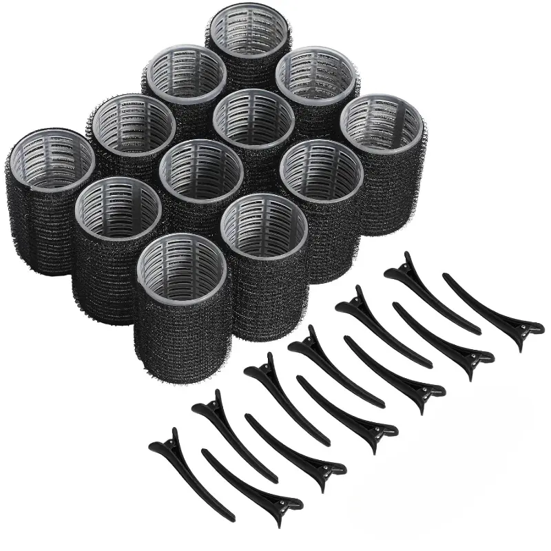 12 Pcs Self-Adhesive Magic Hair Curlers, Volume Bangs & Root Lift Air Cushion Rollers, Easy Haircare Styling Tools for Women, Volumizing Curler