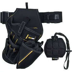 Impact Holster 3-in-1 Drill Holster Combo with Magnetic Wristband,Tool Belt Drill Holder with Bit Pouch(Right Handed)