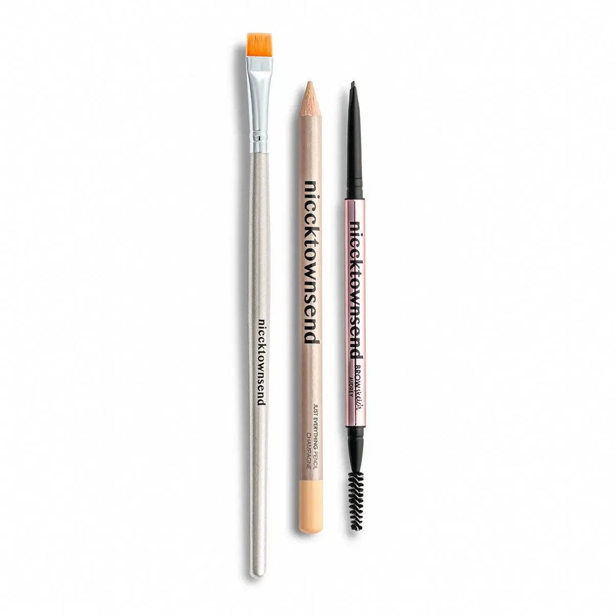 Nicck Townsend Signature Brow Kit with BrowSketch Pencil Just Everything Pencil & Highlighter Brush for Flawless Salon-Quality Brows Makeup