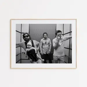 The Hangover Poster, Fan Poster, Black and White Wall Art, Vintage Wall Art, Photograph Prints, Home Decor, Movie Poster Gift