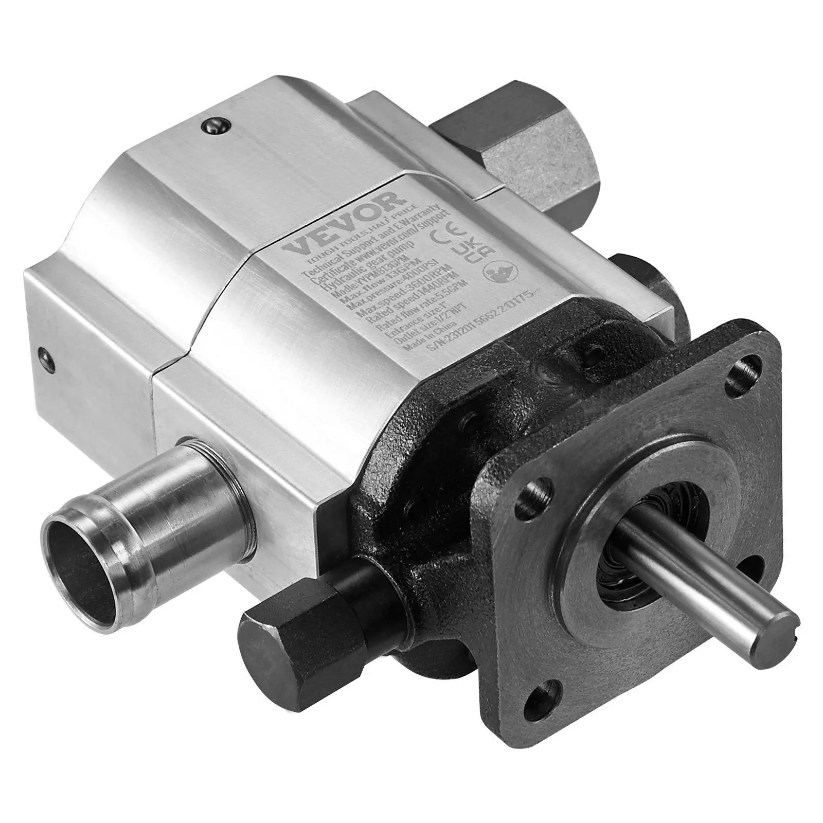 VEVOR Hydraulic Wood Splitter Pump 3000 PSI 2 Stage Log Splitter Pump ...