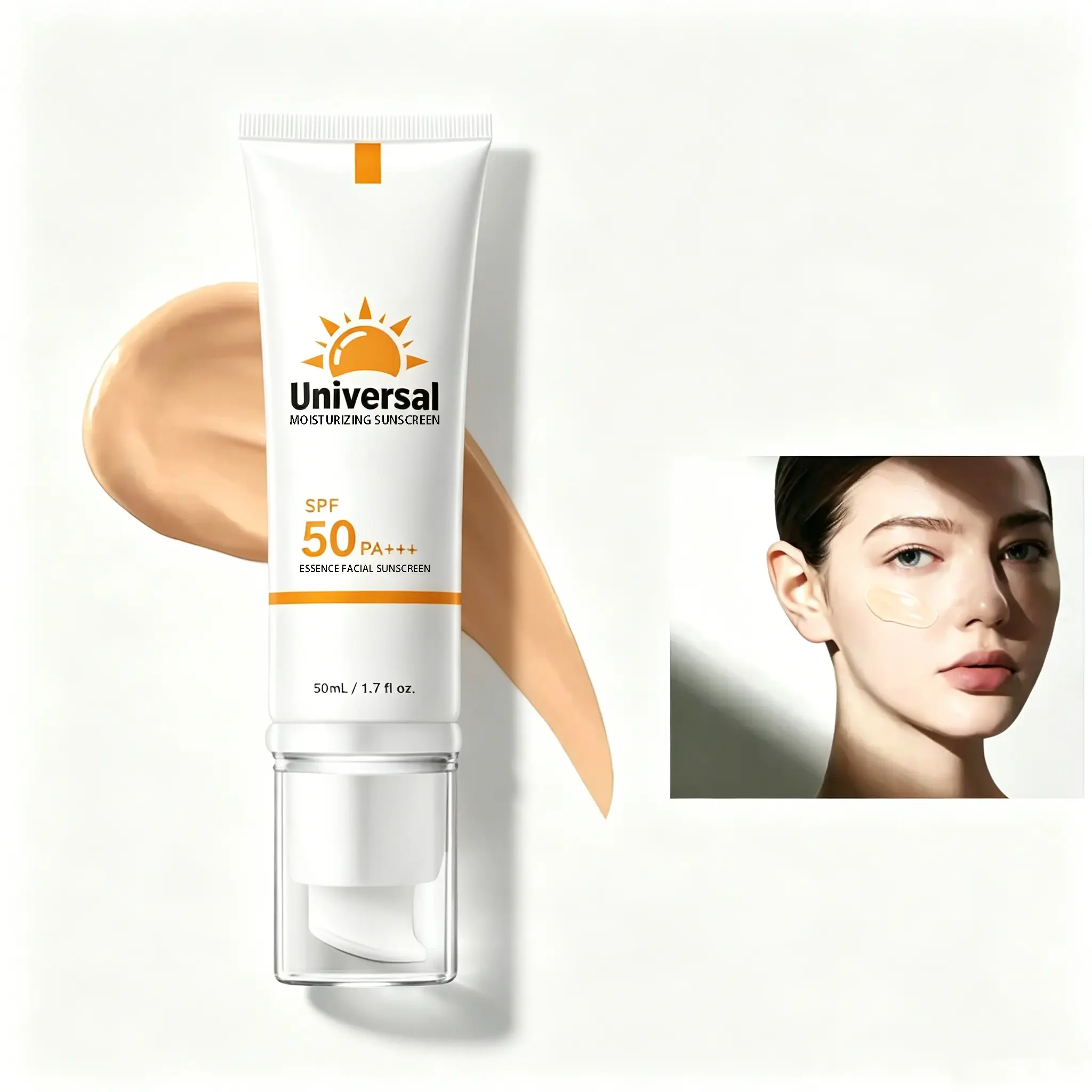 Tinted Mineral Facial Sunscreen SPF 50 - Hydrating, Non-Greasy Daily Sun Care with Makeup Compatibility