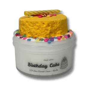 Birthday Cake DIY Slime