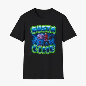 Busta Lime T-Shirt | Colorful Cartoon Alien