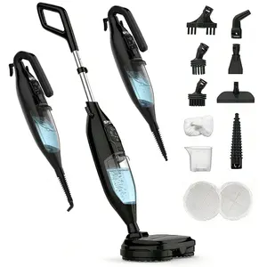 SPZK Multi Function 11 In 1 Steam Floor Cleaner, Handheld Detachable Household Steam Mop, High Temperature Disinfection Steamer For Hardwood Tile Sofa Toilet, Long 23FT Power Cord & Large Capacity Water Tank
