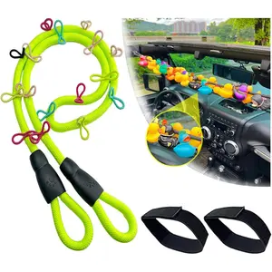 Paracord Duck Holder for YJ TJ JK JL and Gladiator JT,Rubber Ducks Mounts & Organizer for ,Green Paracord Duck Holder for YJ TJ JK JL and Gladiator JT,Rubber Ducks Mounts & Organizer for ,Green