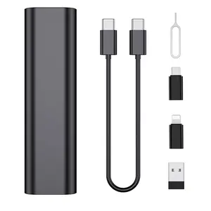 60W Fast Charging & Sync Kit, USB A to Type C Cable with Lightning Adapter Set, for iPhone iPad Galaxy Android, Includes Organizer Case