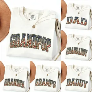 Custom America 250th Anniversary Dad Grandpop Daddy Comfort Colors Shirt, Father Shirt, Father Day Gift, New Mama Gift, Patriotic Eagle Tee, American Flag Shirt, Gift For Dad For Husband